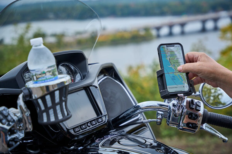 Passenger Drink Holder Mount Black / Powder-Coated For Indian CHALLENGER 108 ABS 2020-2024