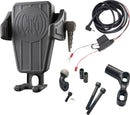 Gen 2 Cybercharger Phone Holder Black / Flat For Harley Davidson FLD 1690 2012-2013