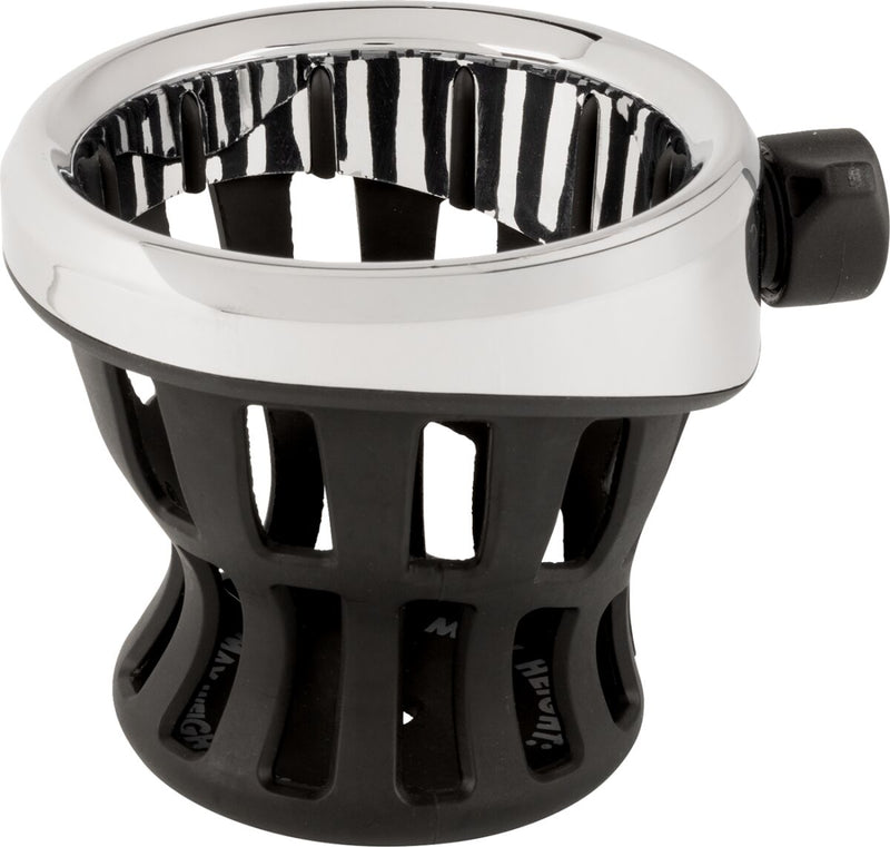 Gen 2 Drink Holder Black / Chrome For Harley Davidson FLHFB 1868 ABS 2023 - Universal