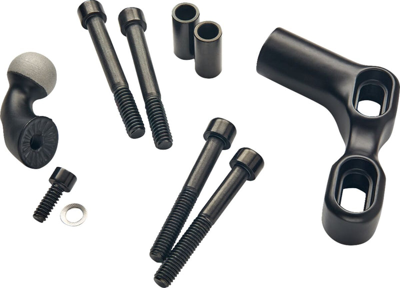 Gen 2 Perch Mount Black / Flat For Harley Davidson FLD 1690 2012-2013