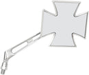 Maltese Cross Mirror Chrome / Silver 20-34863A - M10 X 1.25