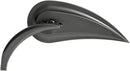 Rad III Left Hand Mirror Black / Powder-Coated - 5/16 Inch-18