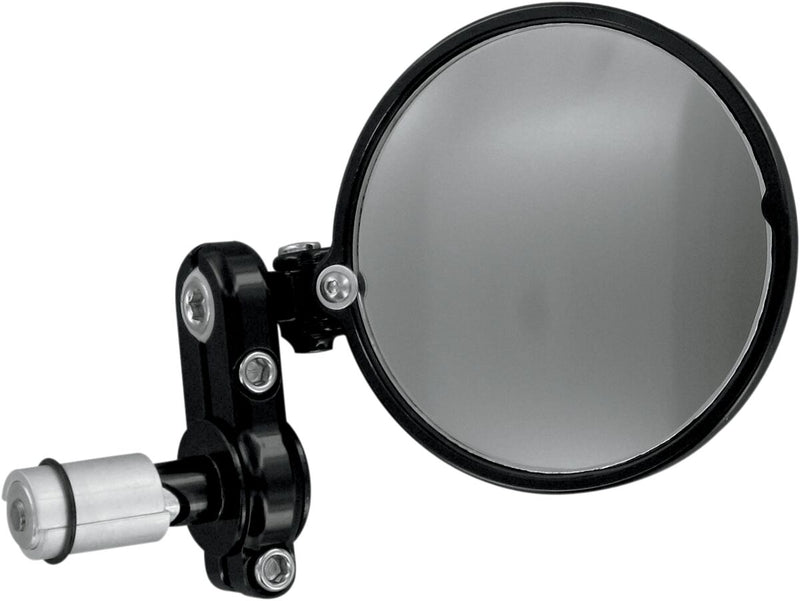 Folding Bar End Mirror Anodized / Black - 22 MM