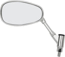 Universal Euro Mirror Chrome / Silver For Yamaha FZ6 600 N - M10 X 1.25