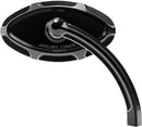 Beveled Short Stem Mirror Anodized / Black