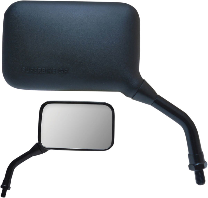 AX Short Stem Mirror Right Black - M10 x 1.25
