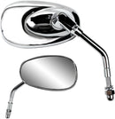 Billet Mini Oval Mirror Chrome