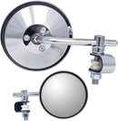 Universal Clamp-On Mirror Chrome - M10 x 1.25