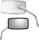 Stainless Steel Rectangular Mirror Chrome - M10 x 1.25