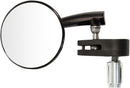 Aluminum 2.5" Bar End Mirror Black / Powder-Coated 20-34042 - 64 MM