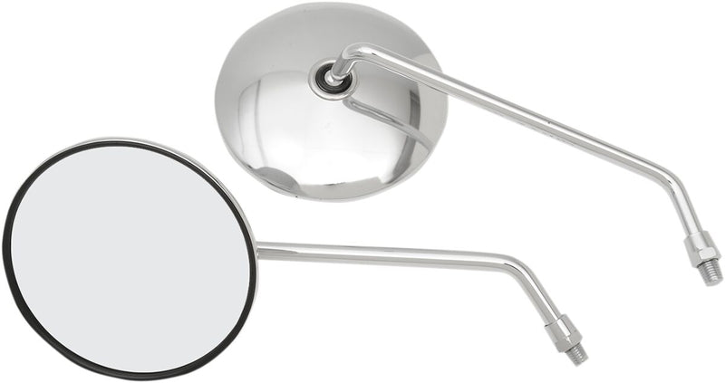 Yamaha Classic Chrome Mirror Chrome / Silver For Yamaha DT 100 - M10 X 1.25| M10 X 1.25
