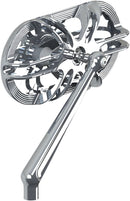 Caged Series Left Hand Mirror Chrome