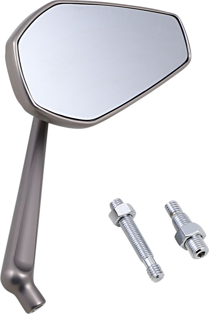 Mini Stocker Left Hand Mirror Anodized / Silver / Titanium