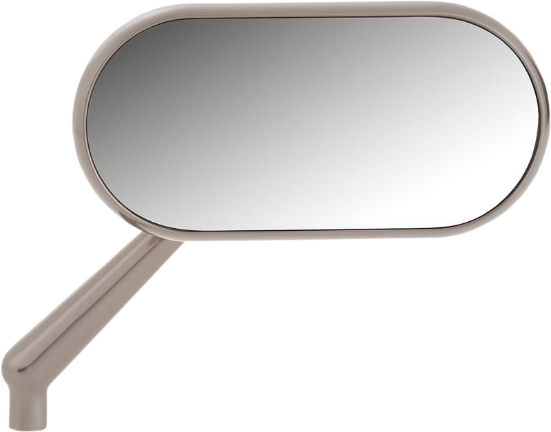 Oval Right Hand Mirror Anodized / Titanium