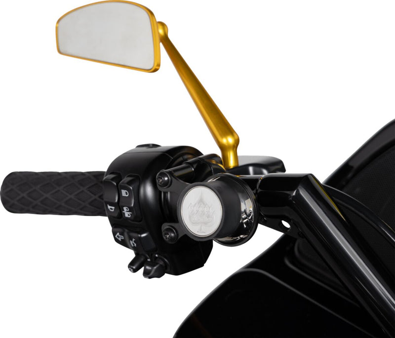 Tearchop Left Hand Mirror Anodized / Gold