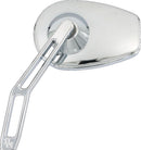 Micro Mirror w/V2 Cut-Out Stem Chrome/Silver