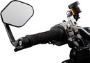 STRATOS Handlebar End Mirror Black / Matte For Aprilia RSV 1000