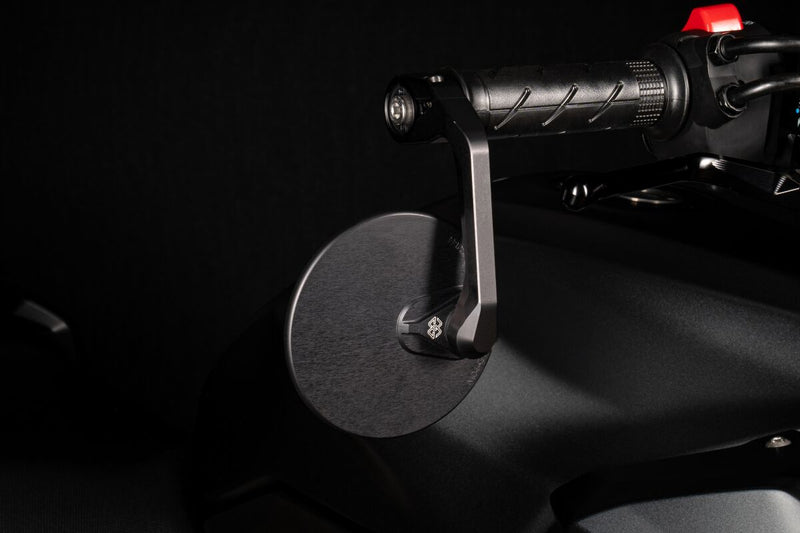 Moon Barend-mirror Round M12 Black For BMW R 12 ABS