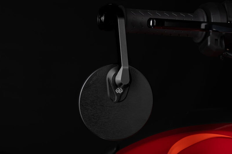 Moon Barend-mirror Round M12 Black For BMW R 12 ABS