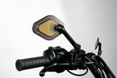 Adjustable Mirror Long Stem 18 CM Black & Gold Edition