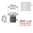 Mirror Plug Bolt Silver | 06410329