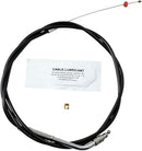 Black Vinyl Throttle/Idle Cable Black For Harley Davidson FLHTC 1584 2007 - +15.2 CM