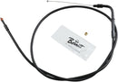 Stealth Series Throttle/Idle Cable Black For Harley Davidson FLST 1450 2006 - +15.2 CM