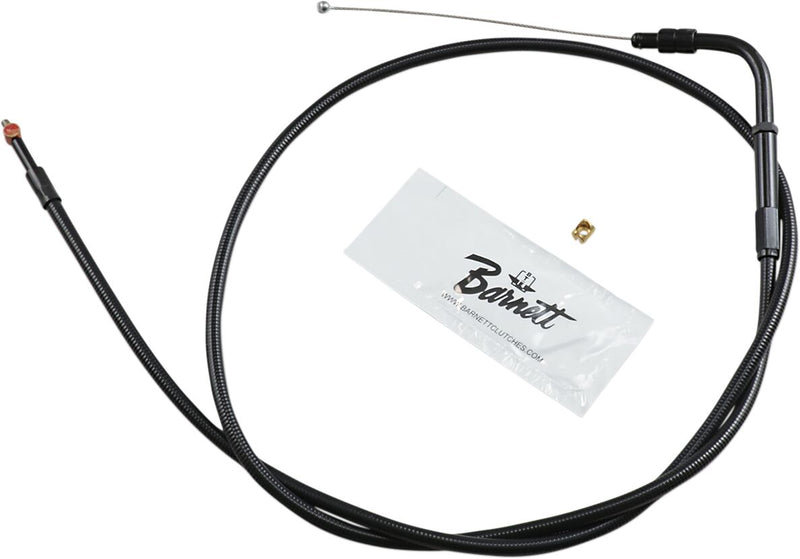 Stealth Series Throttle/Idle Cable Black For Harley Davidson FLST 1450 2006 - +15.2 CM