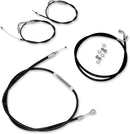 Black Handlebar Cable/Line Kit Black / Natural For Yamaha XV 950 2014 - +51 MM