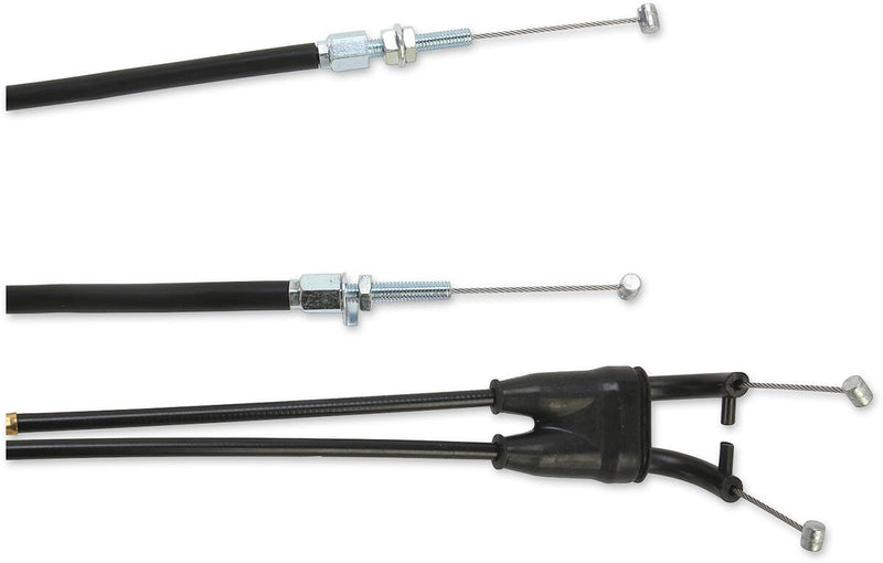 Black Vinyl Throttle Cable Black / Flat For Kawasaki KX 250 F 2013-2016