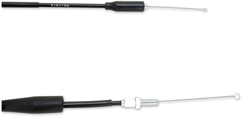 Black Vinyl Throttle Cable Black / Flat For Kawasaki KX 125 L 1999-2002