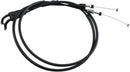 Black Vinyl Throttle Cable Black / Flat For Yamaha TT 350 1986-1987