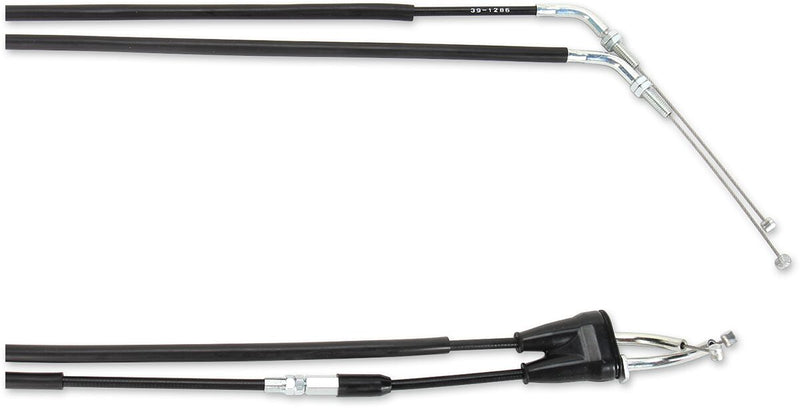 Black Vinyl Throttle Cable Black / Flat For Suzuki DR 650 S 2015-2016