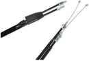 Black Vinyl Throttle Cable Black / Flat For Honda XR 250 R 1986-1995