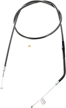 Black Pearl™ Braided Throttle/Idle Cable Black For Harley Davidson XL 1200 C ABS - 96 CM