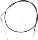 Black Vinyl Braided Handlebar Throttle Cable Black For Harley Davidson XL 1200 C - 30.5 CM - 35.5 CM