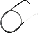 Midnight Braided Handlebar Throttle Cable Black For Harley Davidson FXDB 1584 - 30.5 CM - 35.5 CM