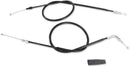 Black Vinyl Throttle Cable Black / Flat For Kawasaki KLX 250 R 1994-1996