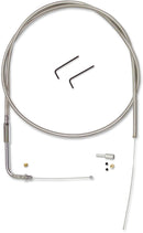 BYO™ Build Your Own™ Control Cable Kit Clear-Coated / Silver For Harley Davidson FLHRC 1450 - 132 CM