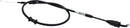 Black Vinyl Throttle Cable Black / Flat For Suzuki RM 125 1998-2000