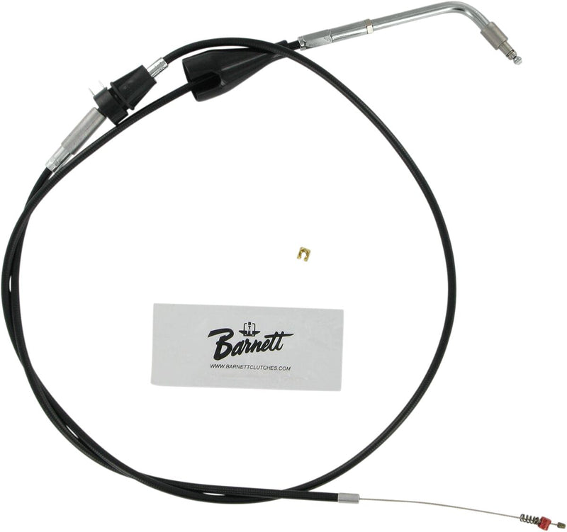 Black Vinyl Throttle/Idle Cable Black For Harley Davidson FLHT 1584 2007 - +15.2 CM