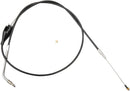 Black Vinyl Braided Handlebar Idle Cable Black For Harley Davidson FLHR 1340 - 38 CM - 43 CM
