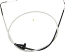 Sterling Chromite II® Braided Cable Chrome / Clear-Coated For Harley Davidson FLHR 1450 - 119 CM