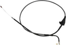 KARBONFIBR Braided Throttle/Idle Cable Carbon Fiber / Silver For Harley Davidson FLHR 1450 - 64 CM