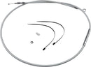 High-Efficiency Braided Sterling Chromite II® Clutch Cable Chrome For Harley Davidson FLHR 1340 - 176 CM