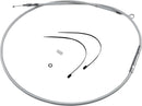 High-Efficiency Braided Sterling Chromite II® Clutch Cable Chrome For Harley Davidson FLHR 1340 - 155.5 CM
