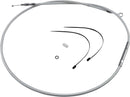 High-Efficiency Braided Sterling Chromite II® Clutch Cable Chrome For Harley Davidson FLHR 1340 - 184.5 CM