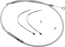 High-Efficiency Braided Sterling Chromite II® Clutch Cable Chrome For Harley Davidson FLHR 1340 - 165.5 CM