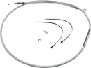 High-Efficiency Braided Sterling Chromite II® Clutch Cable Chrome For Harley Davidson FLST 1450 - 163.5 CM