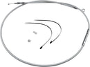 High-Efficiency Braided Sterling Chromite II® Clutch Cable Chrome For Harley Davidson FLHR 1584 - 174.5 CM